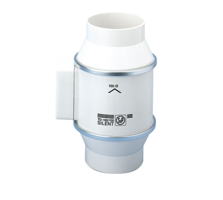 Echipamente de ventilatie si climatizare - Ventilator de tubulatura, 180 m³/h, Soler&Palau TD-160/100 N T MixVent Silent