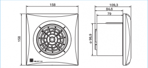 Ventilator extractie baie SILENT 100 - CDZ  ECOWATT 230V 50Hz [1]