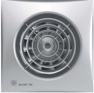 Echipamente de ventilatie si climatizare - Ventilator extractie baie SILENT 100 - CHZ  Silver 230V 50Hz