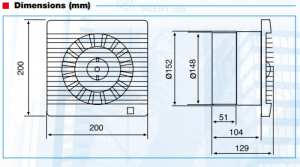 Ventilator extractie DECOR - 300 S (220-240V 50/60Hz) [1]