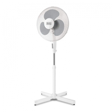 Echipamente de ventilatie si climatizare - Ventilator alb cu picior Black+Decker 40 W