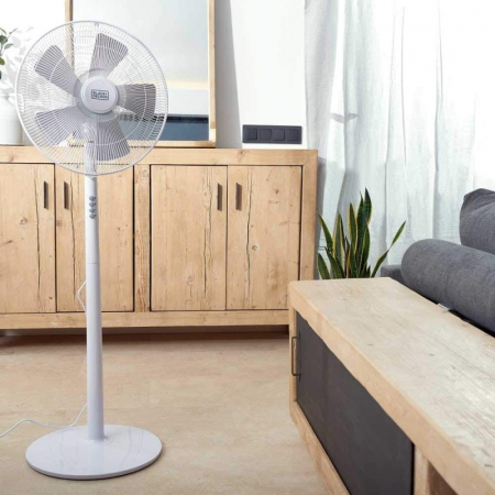 Ventilator alb cu picior Black+Decker 60 W [3]