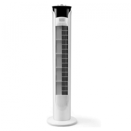 Echipamente de ventilatie si climatizare - Ventilator turn alb fara telecomanda Black+Decker 81 cm 45 W