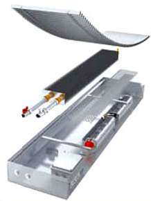 Echipamente de incalzire si producere ACM - Ventiloconvector, 1385 W, 900 mm., 3 trepte de turatie, racord 1/2" direct, model inox, Stilltech VCV-900-128-243-1-1-2-D