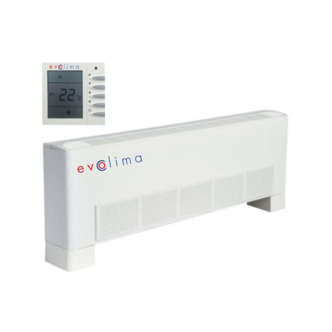 Ventiloconvectoare tip DUCT - Ventiloconvector carcasat de pardoseala sau tavan cu 2 tevi Evoclima FC3/VH 20, racire 1.98 kW, incalzire 4 kW, debit aer 340 mc/h