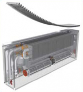 Echipamente de incalzire si producere ACM - Ventiloconvector vertical, 750 W, 900 mm., 3 trepte de turatie, racord flexibil si robineti, model vopsit, Stilltech VCVV-900-220-160-1-2-2