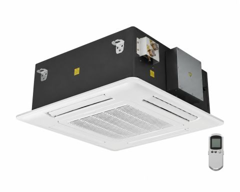 Ventiloconvectoare si sisteme VRF - Ventiloconvector tip caseta de tavan cu 2 tevi (ventilator conventional), Nobus model KFA-55M 4,50 kw cu telecomanda
