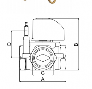 Vana amestec 4 cai 1" 1/4 KV18, IVAR [2]