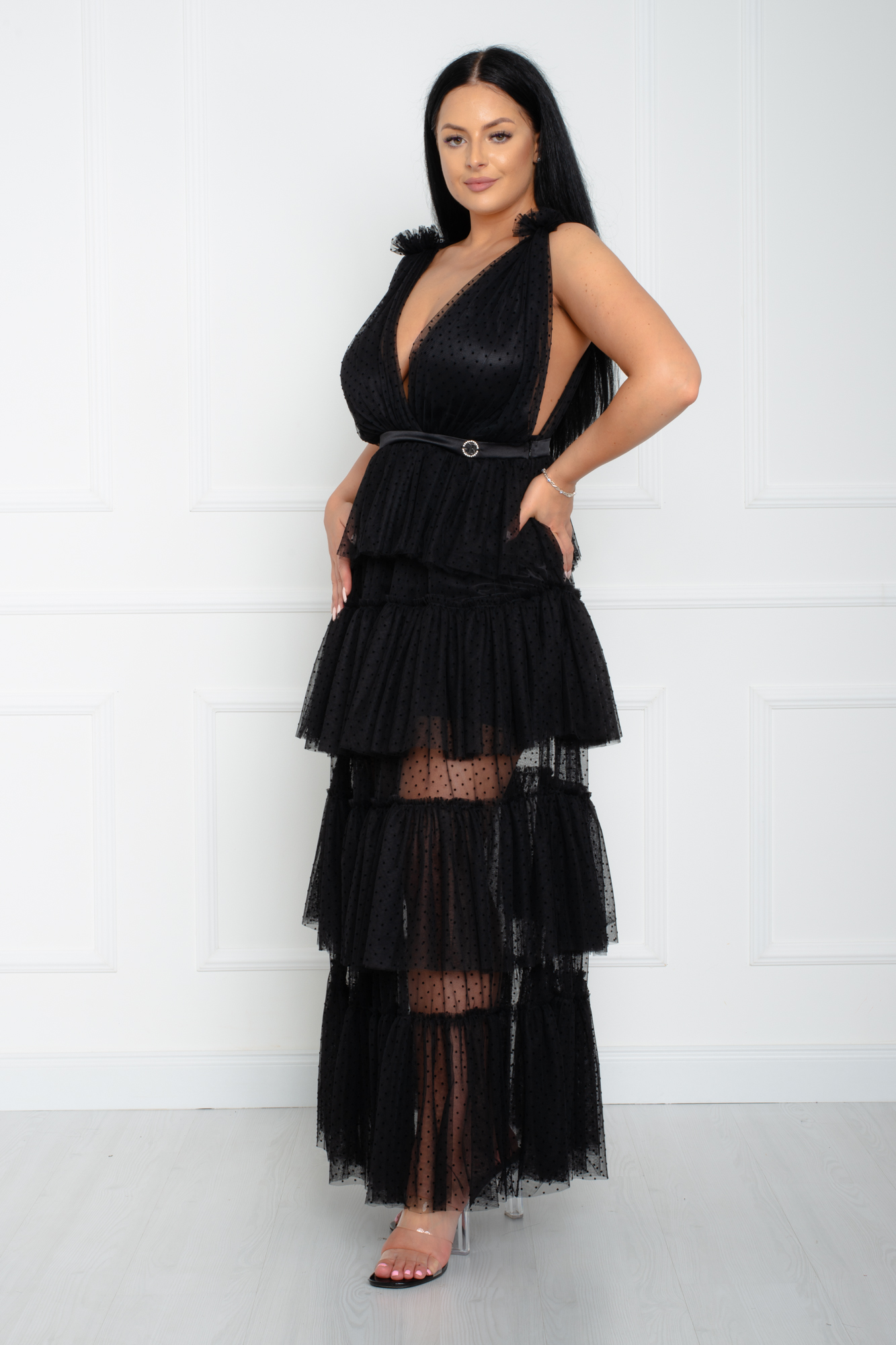 Rochie maxi neagra [3]