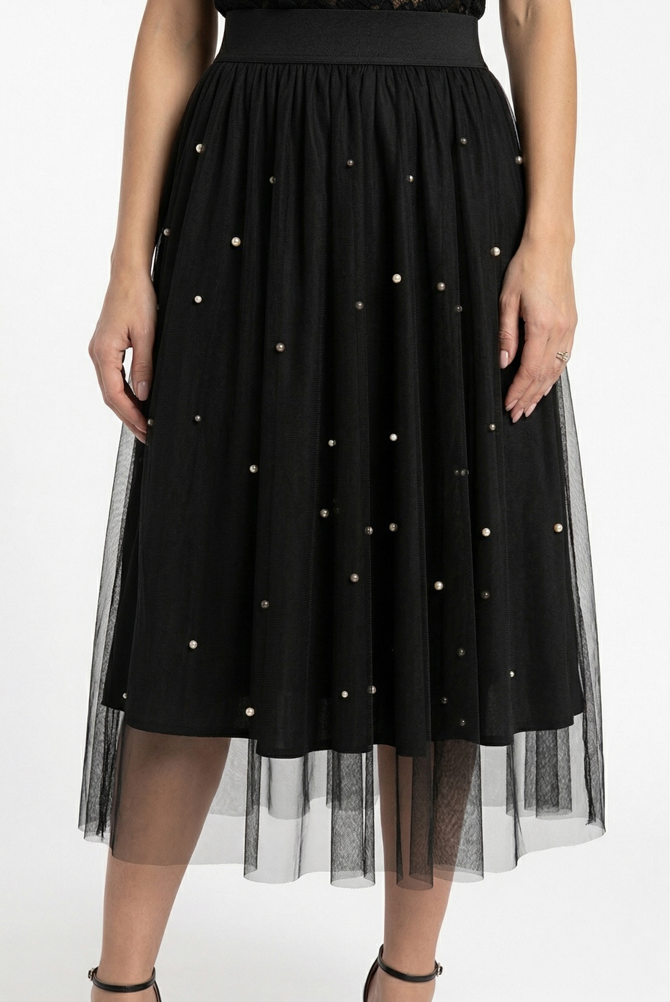 Fusta Gabby midi neagra [1]