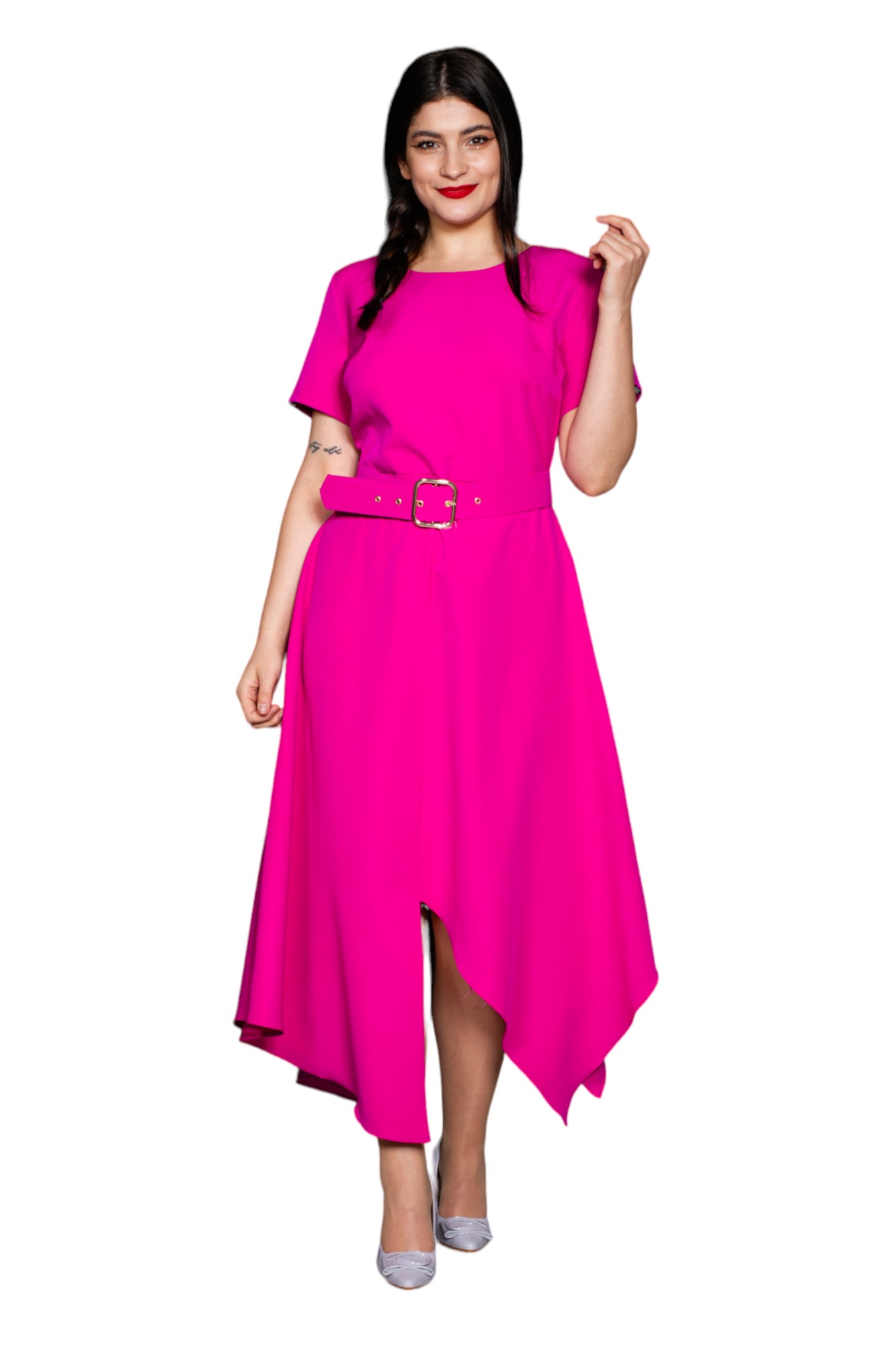 Rochie Brystol midi fucsia [6]