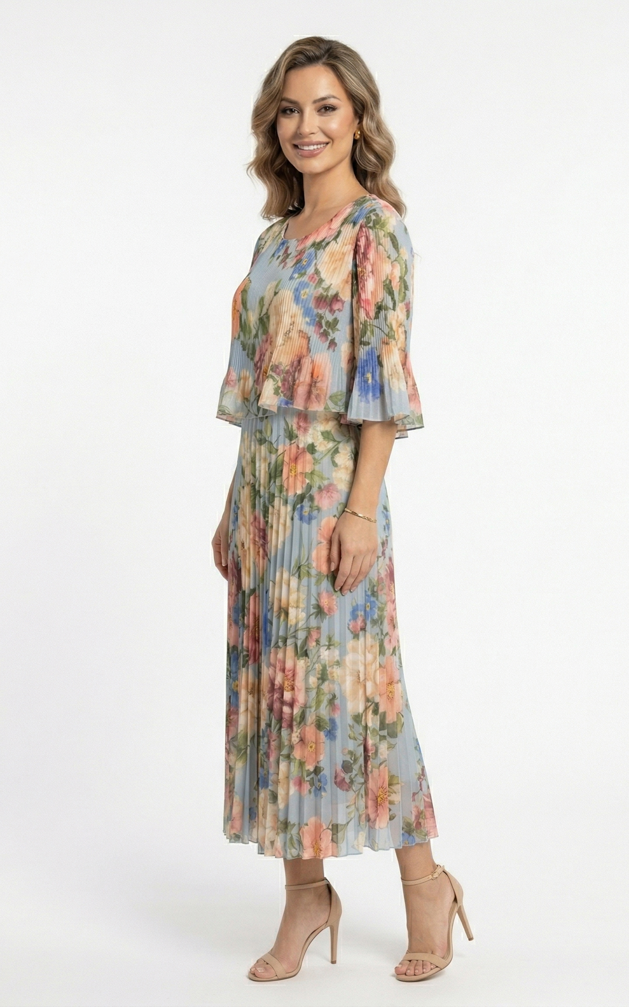 Rochie Ginny midi albastra [2]