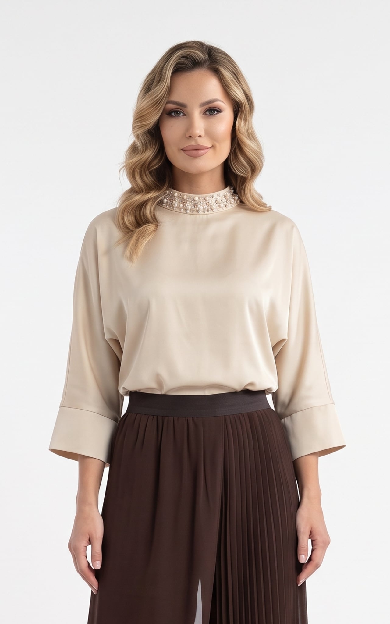 Femei - Bluza de toamnă Gianina bej