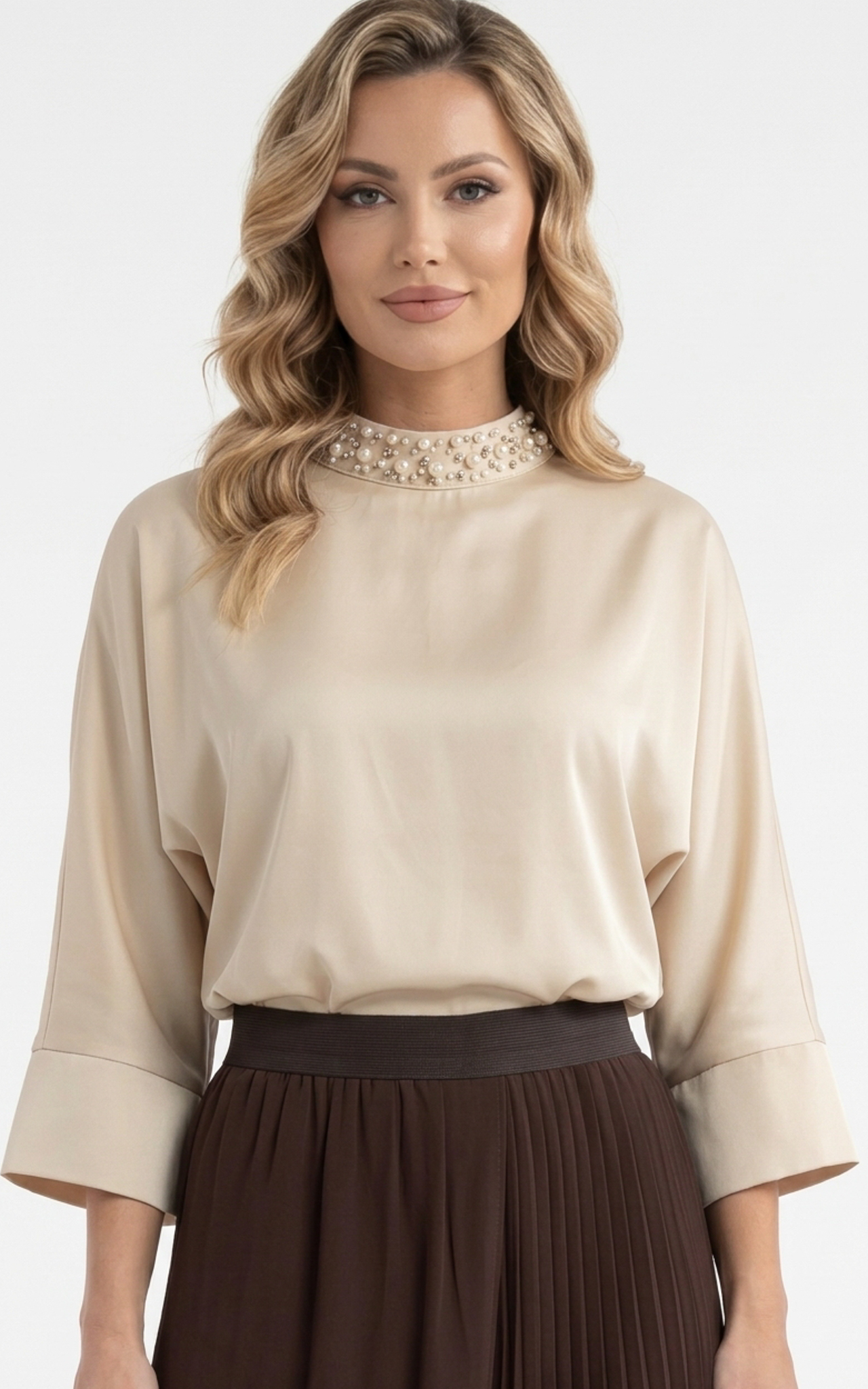 Bluza de toamnă Gianina bej [3]