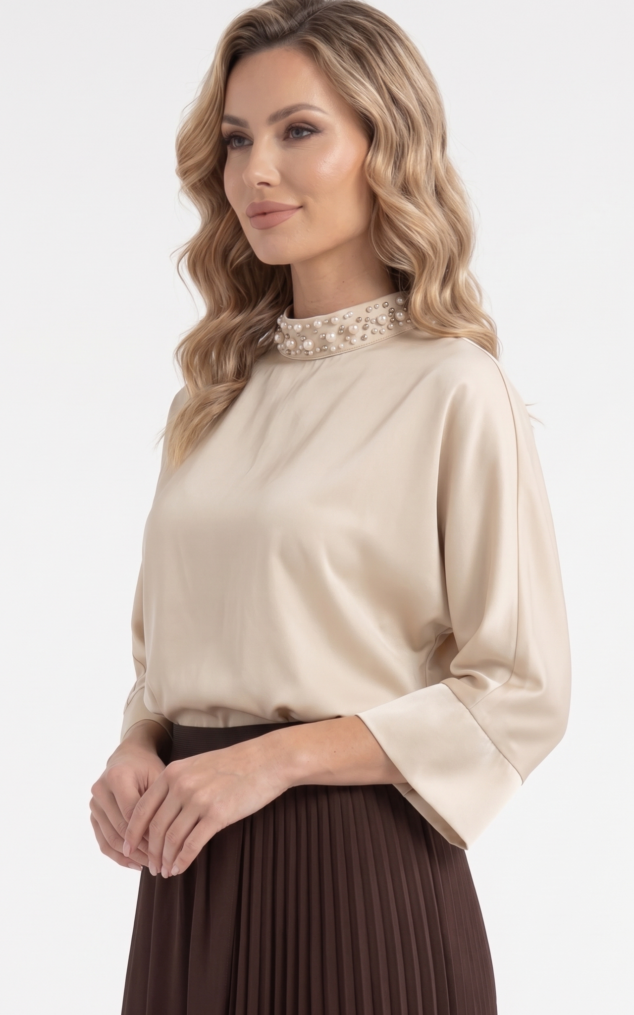 Bluza de toamnă Gianina bej [4]