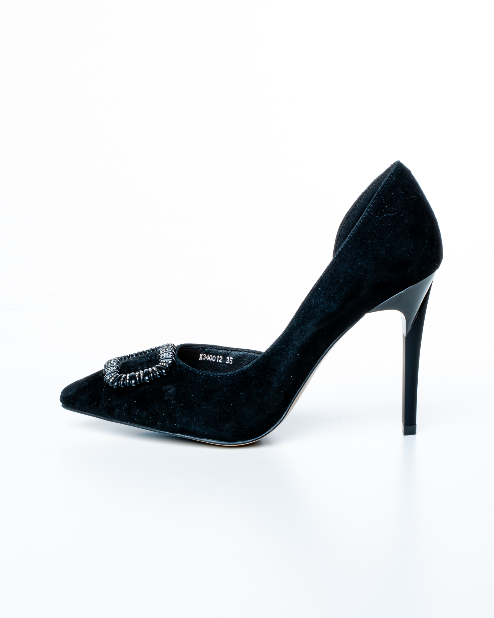 Pantofi de piele naturala Epica 3000 - 10 cm  negri [8]