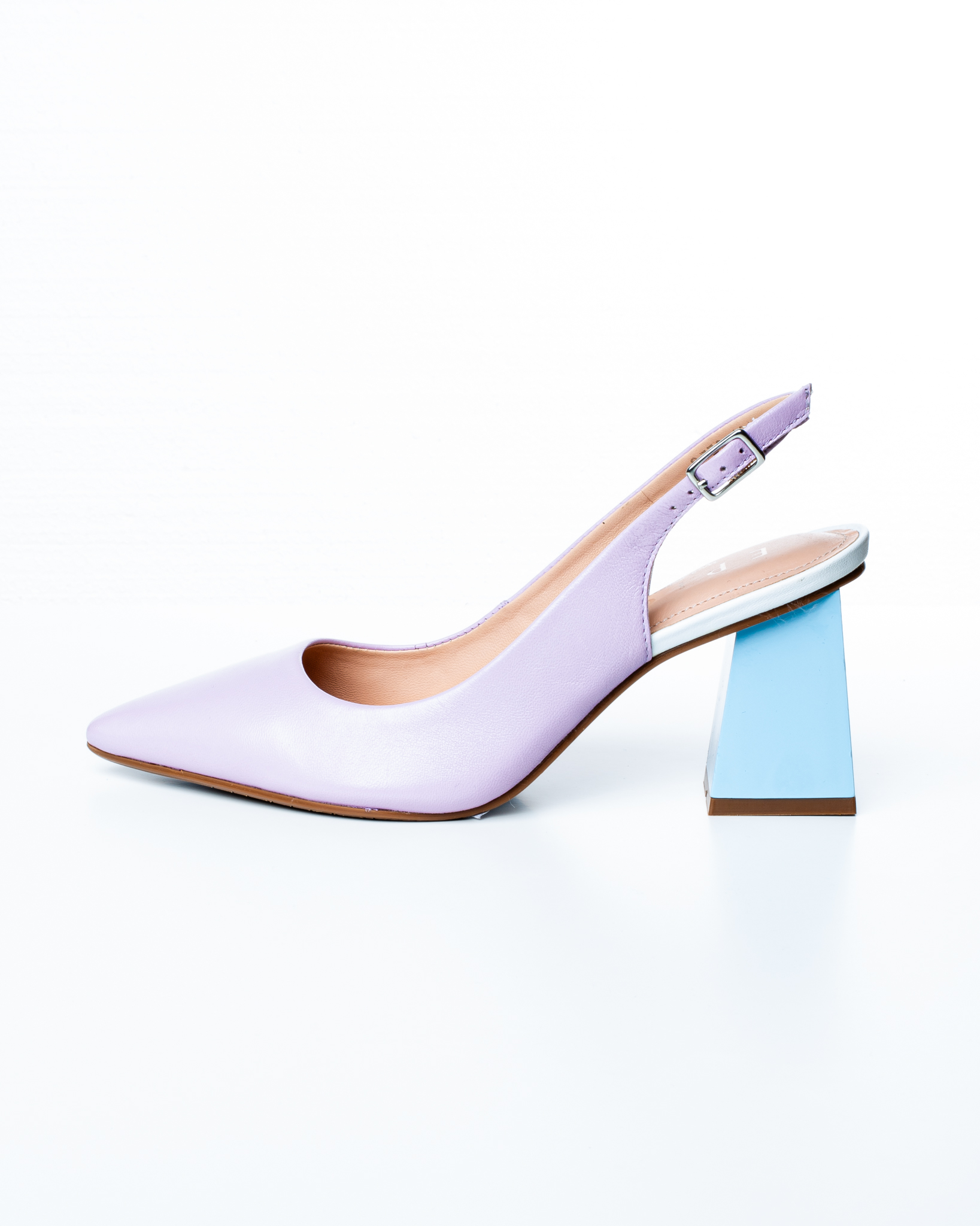 Sabot de piele naturala Epica 3006 - 7 cm  lila [8]