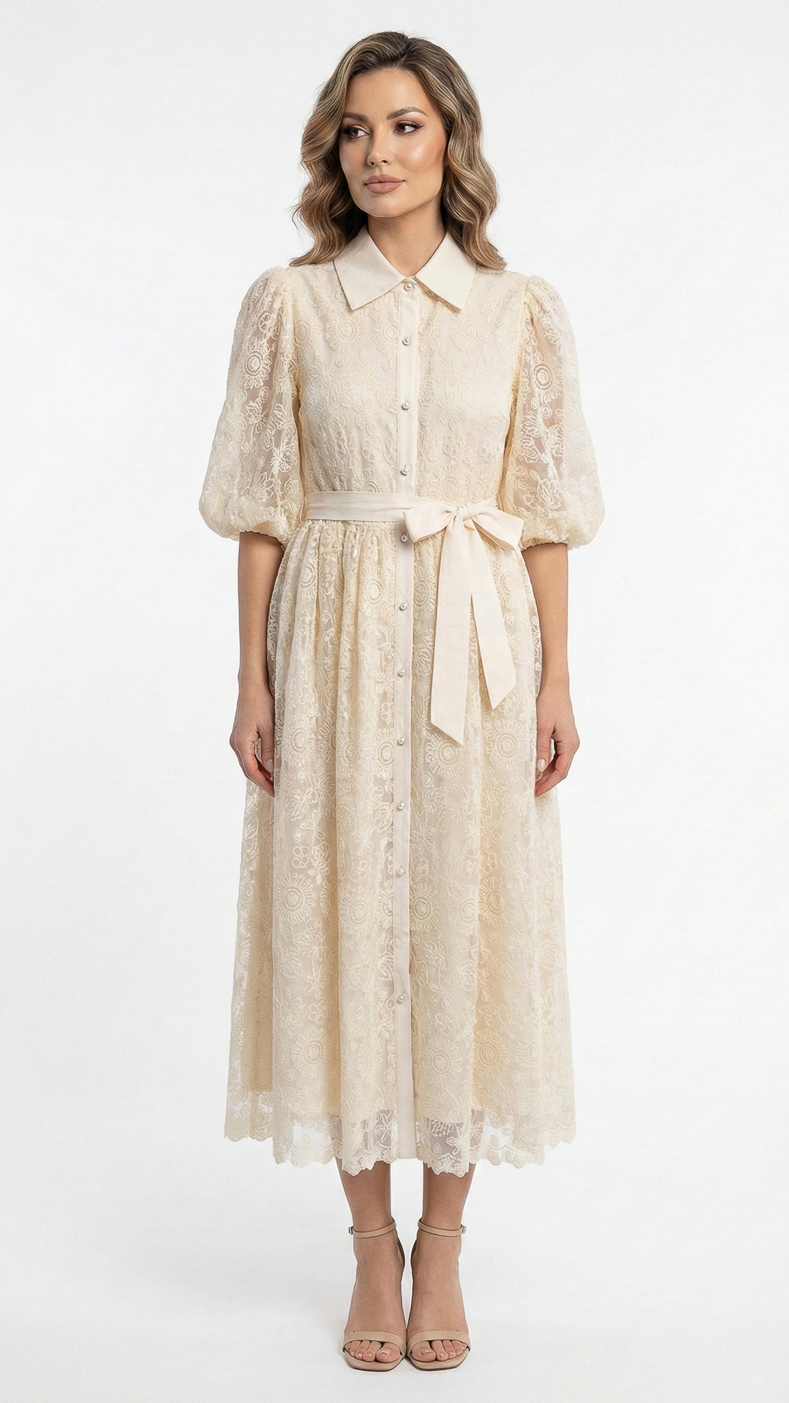 Femei - Rochie Fatiha crem