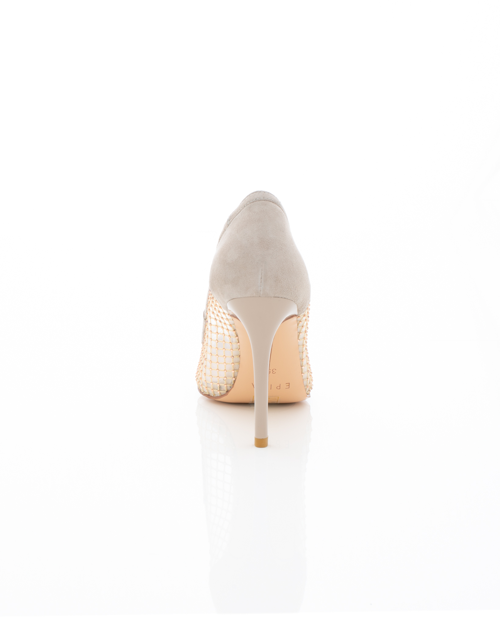 Pantofi Eleganti de piele naturala Epica 3616 - 10 cm  bej [7]