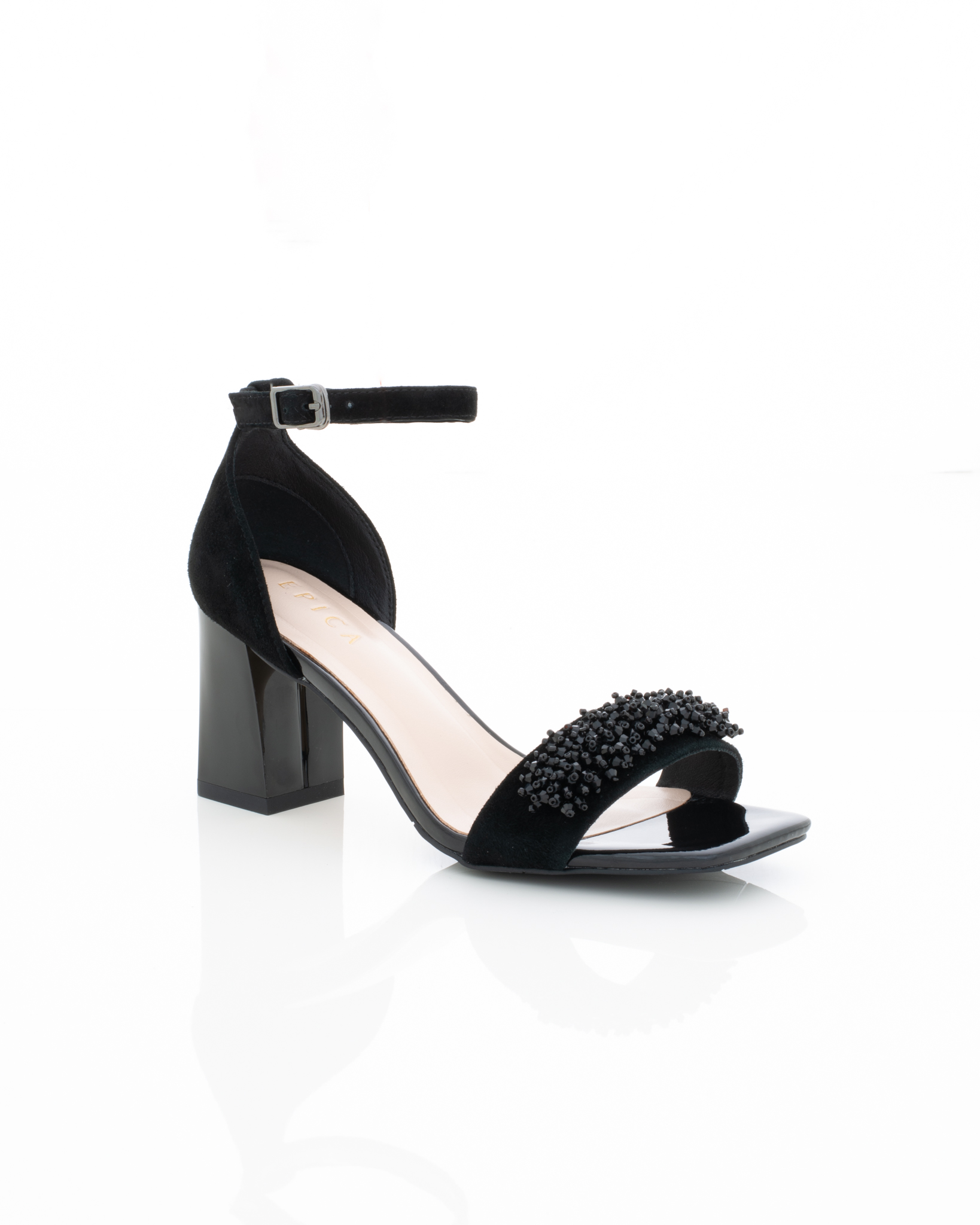 Primavara - Pantofi Eleganti de piele naturala Epica 3620 - 7 cm  negri