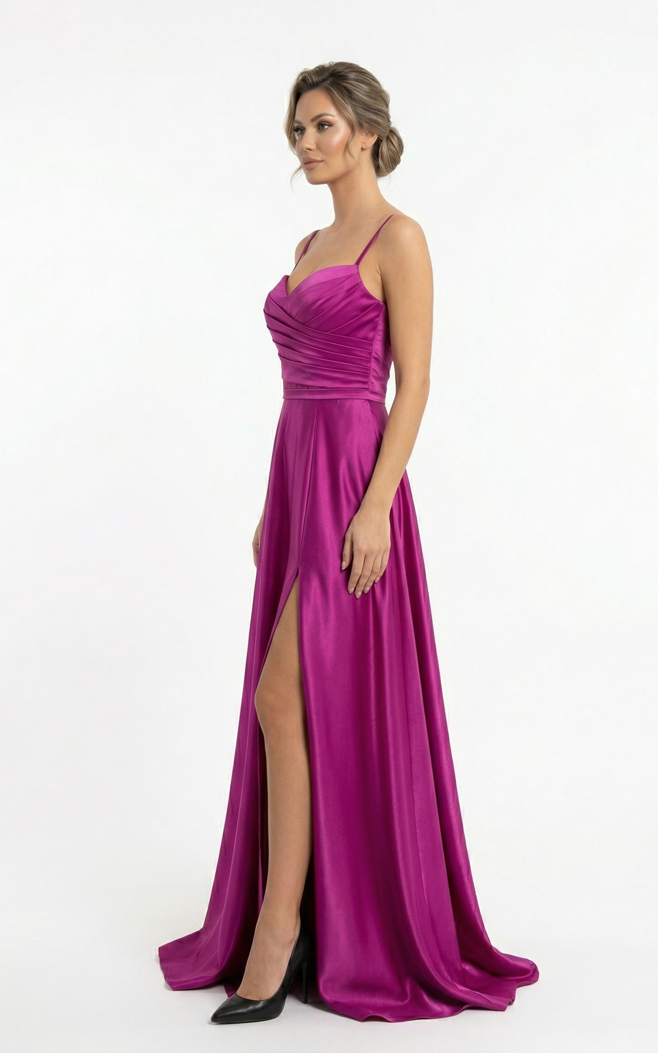 Rochie Gia lunga fucsia [2]