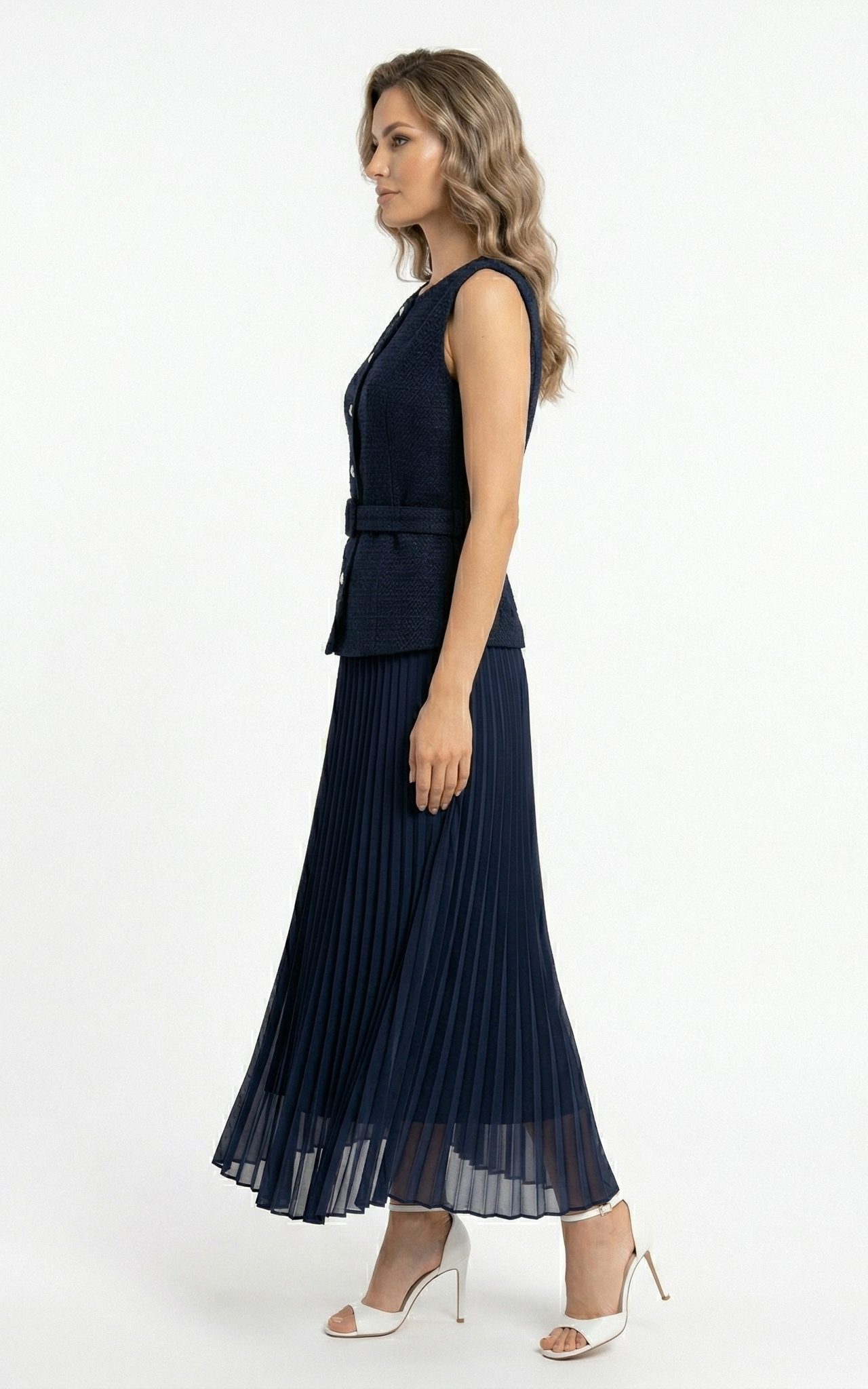 Rochie Guinevere midi bleumarin [2]