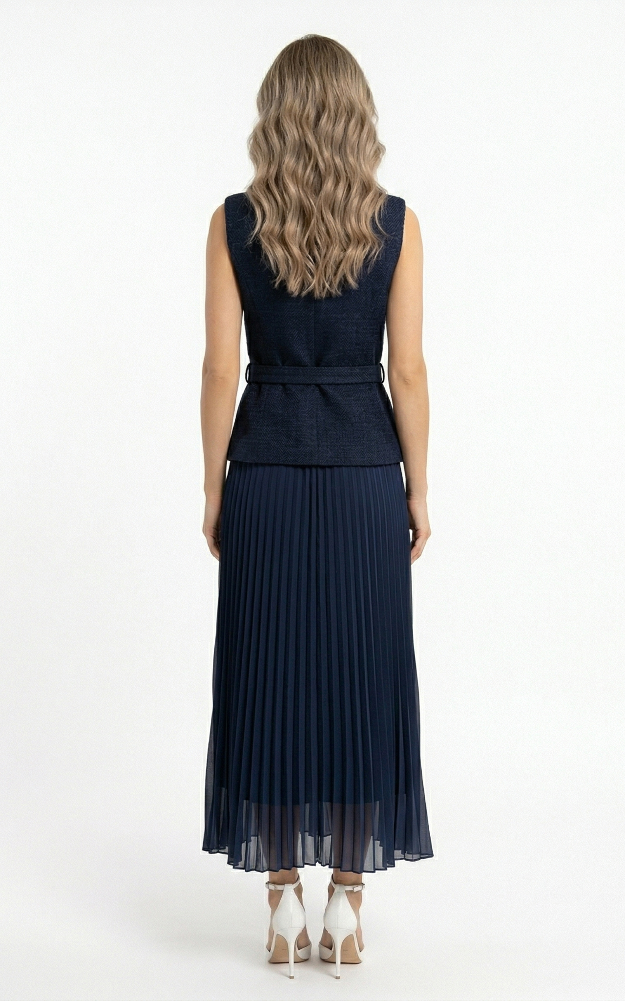 Rochie Guinevere midi bleumarin [3]
