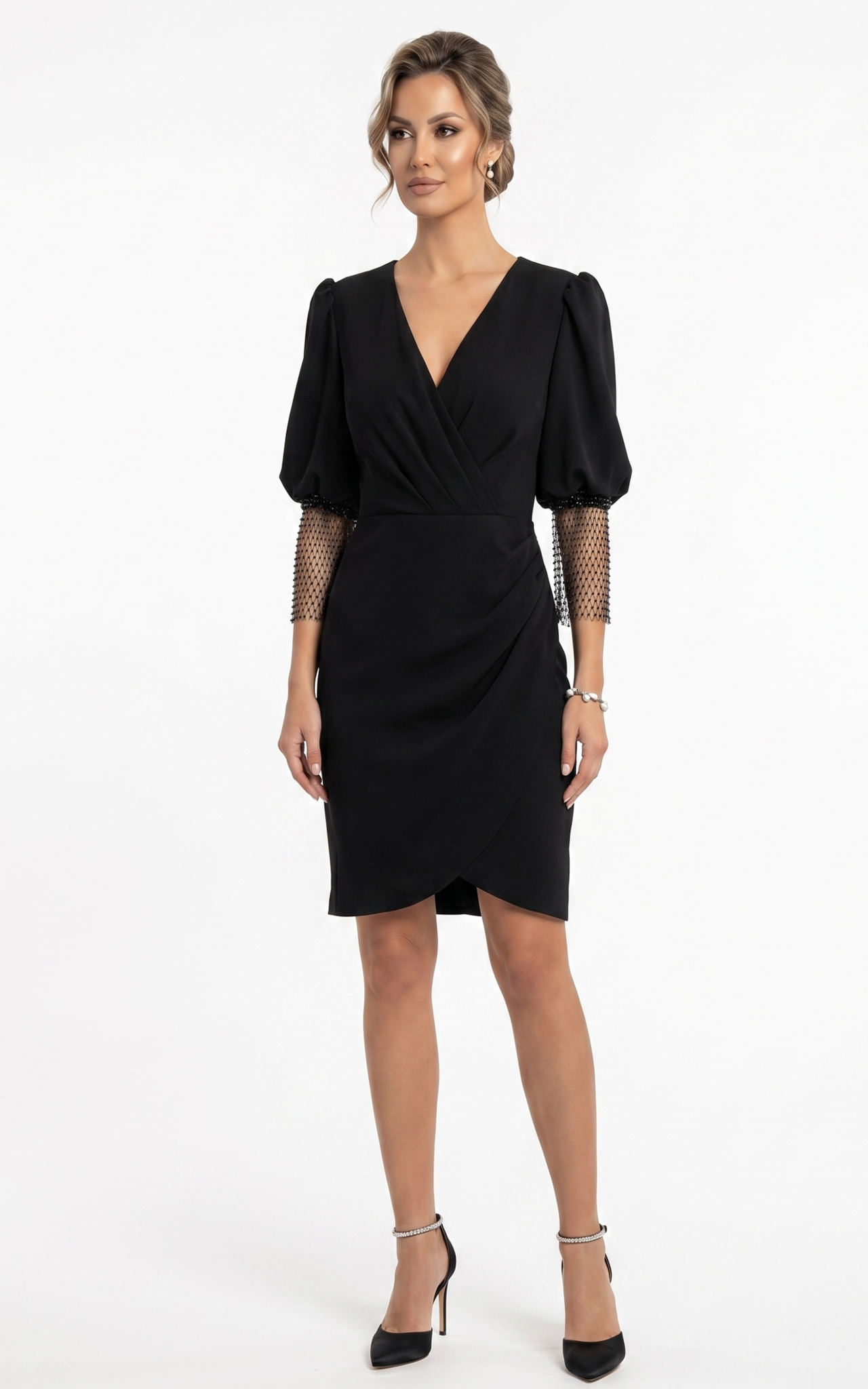 Rochii de banchet - Rochie Georgina midi neagra