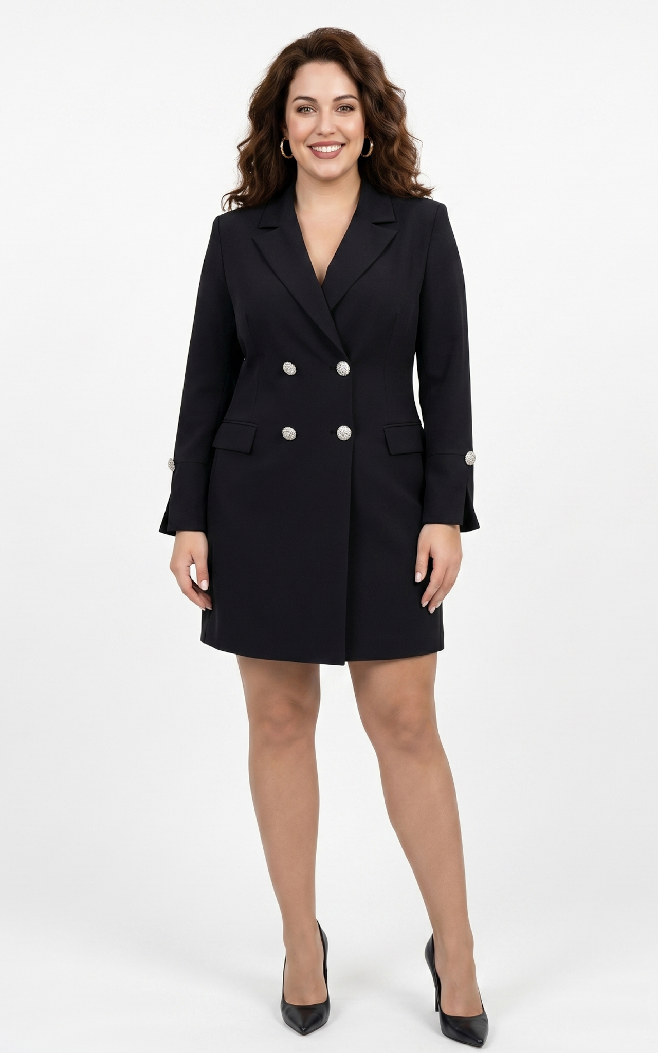 Rochie Compleu Gwyneth midi neagra [2]