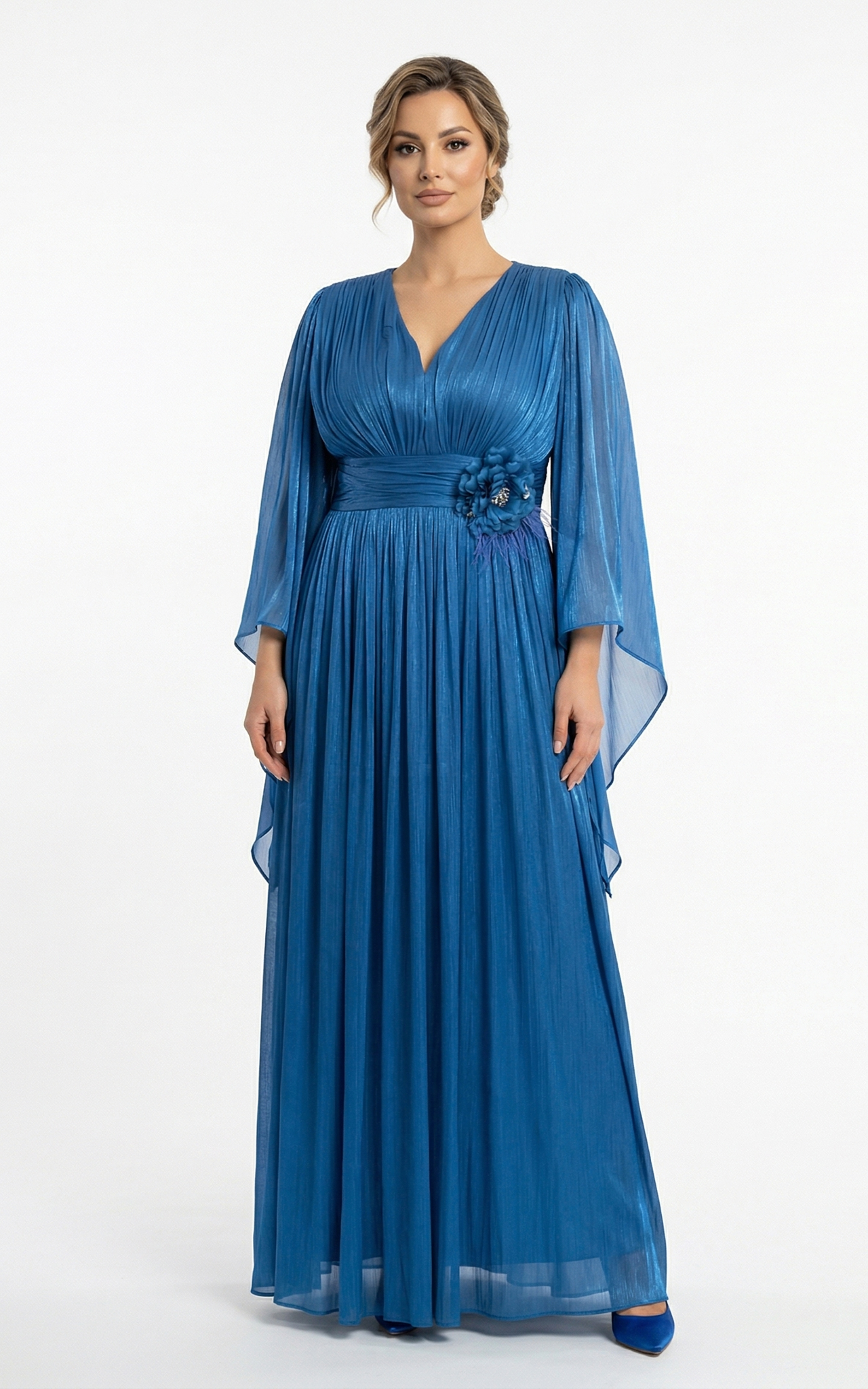 Rochii festivitate absolvire - Rochie Gentry lunga indigo
