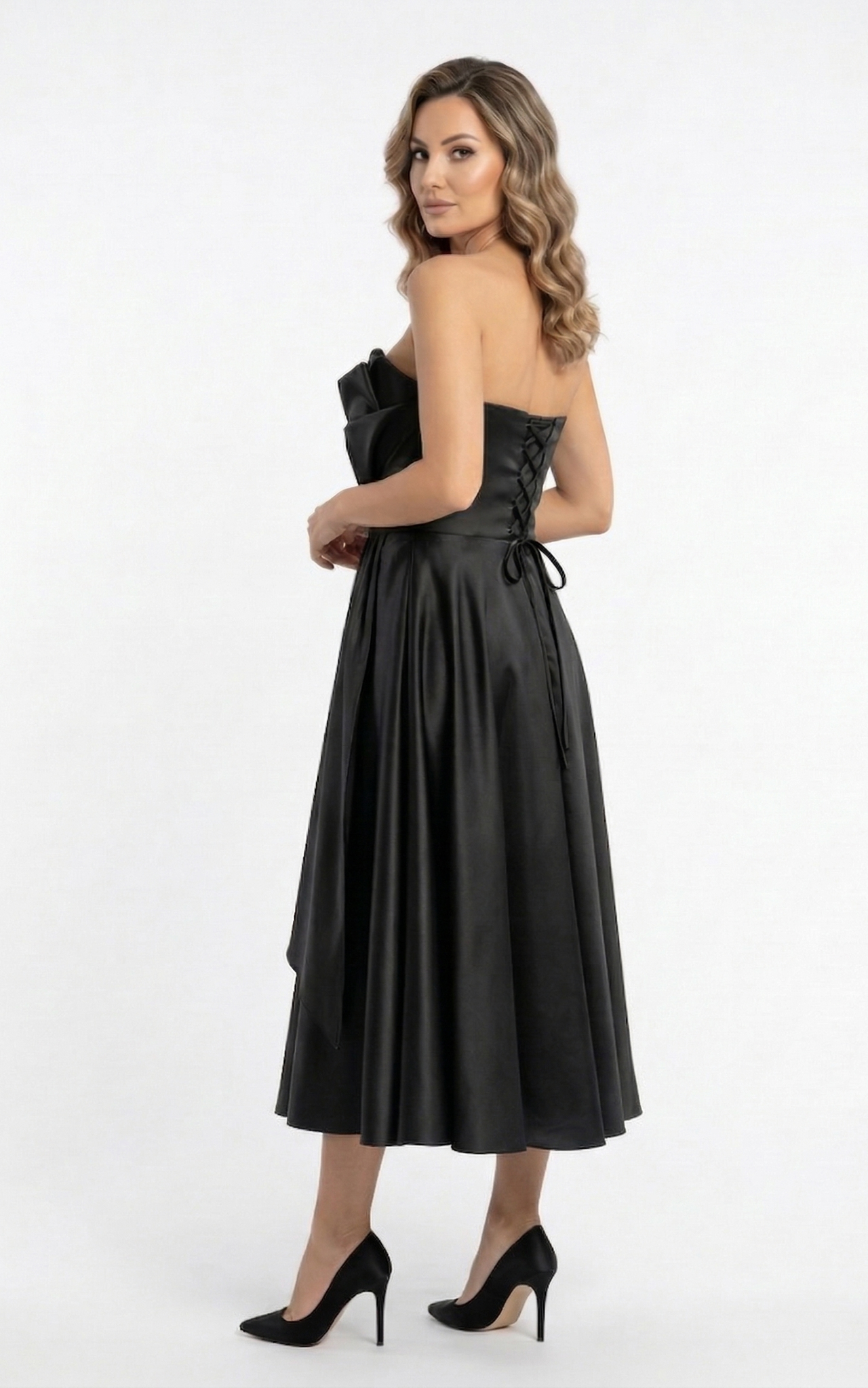 Rochie Georgiana midi neagra [3]