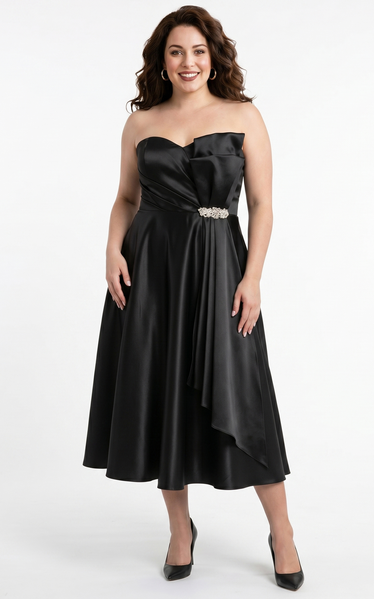 Rochie Georgiana midi neagra [4]