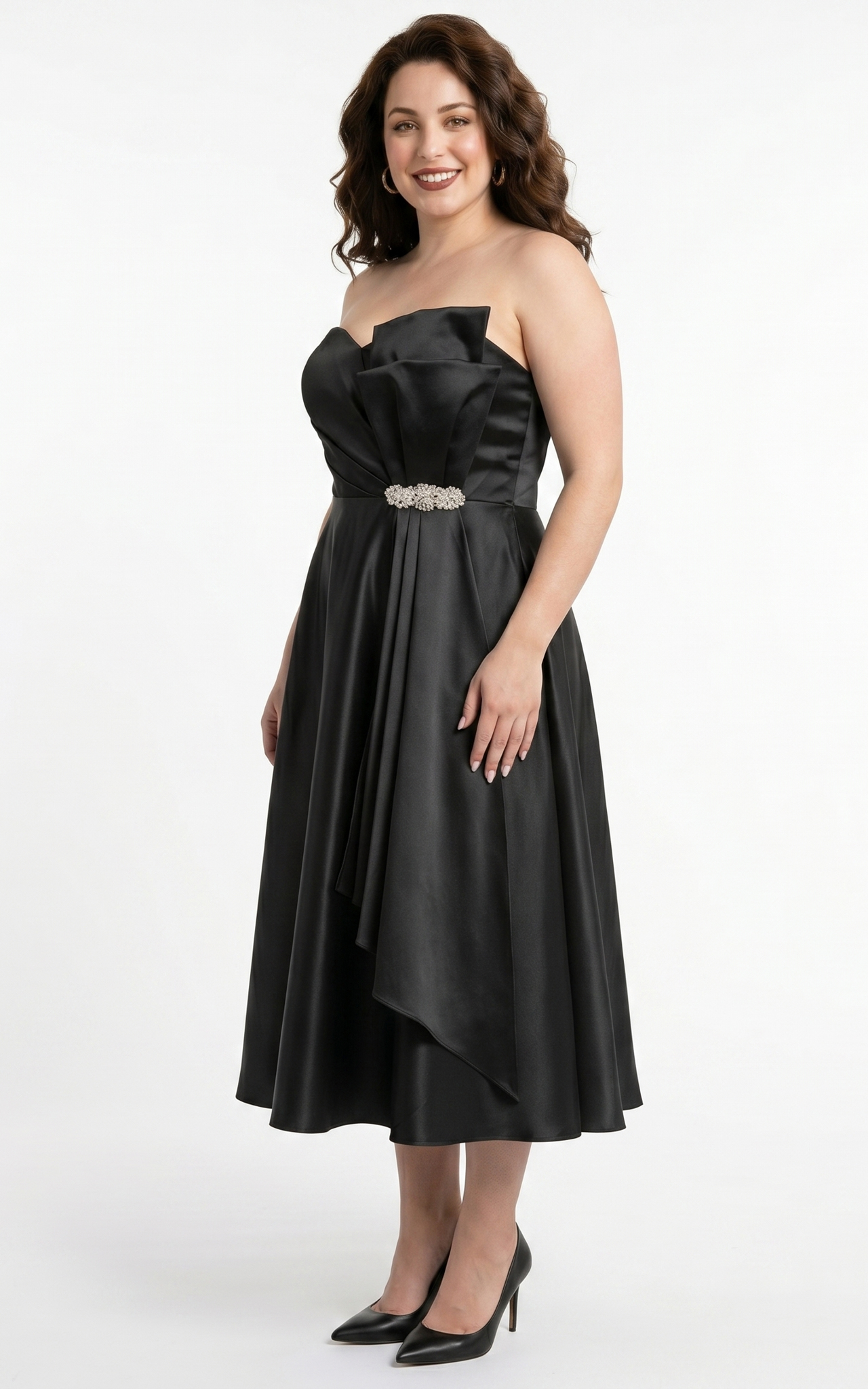 Rochie Georgiana midi neagra [5]