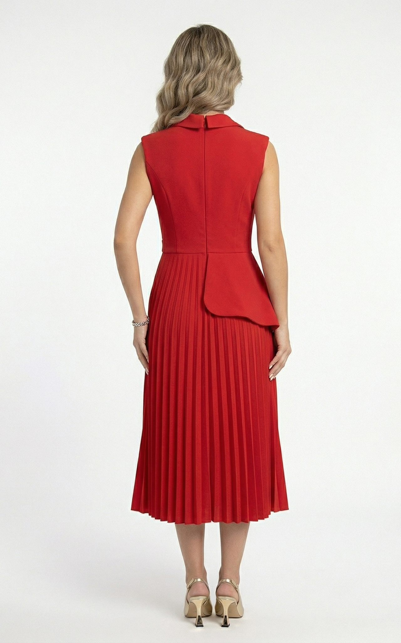 Rochie Gwenivere midi rosie [3]