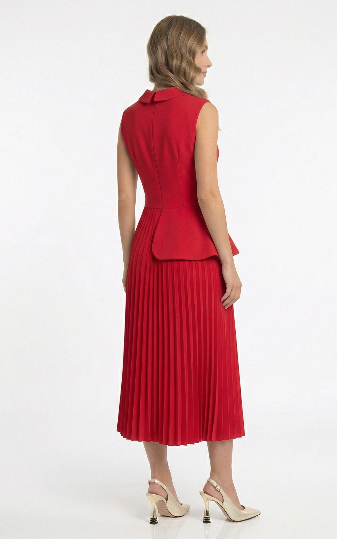 Rochie Gwenivere midi rosie [4]