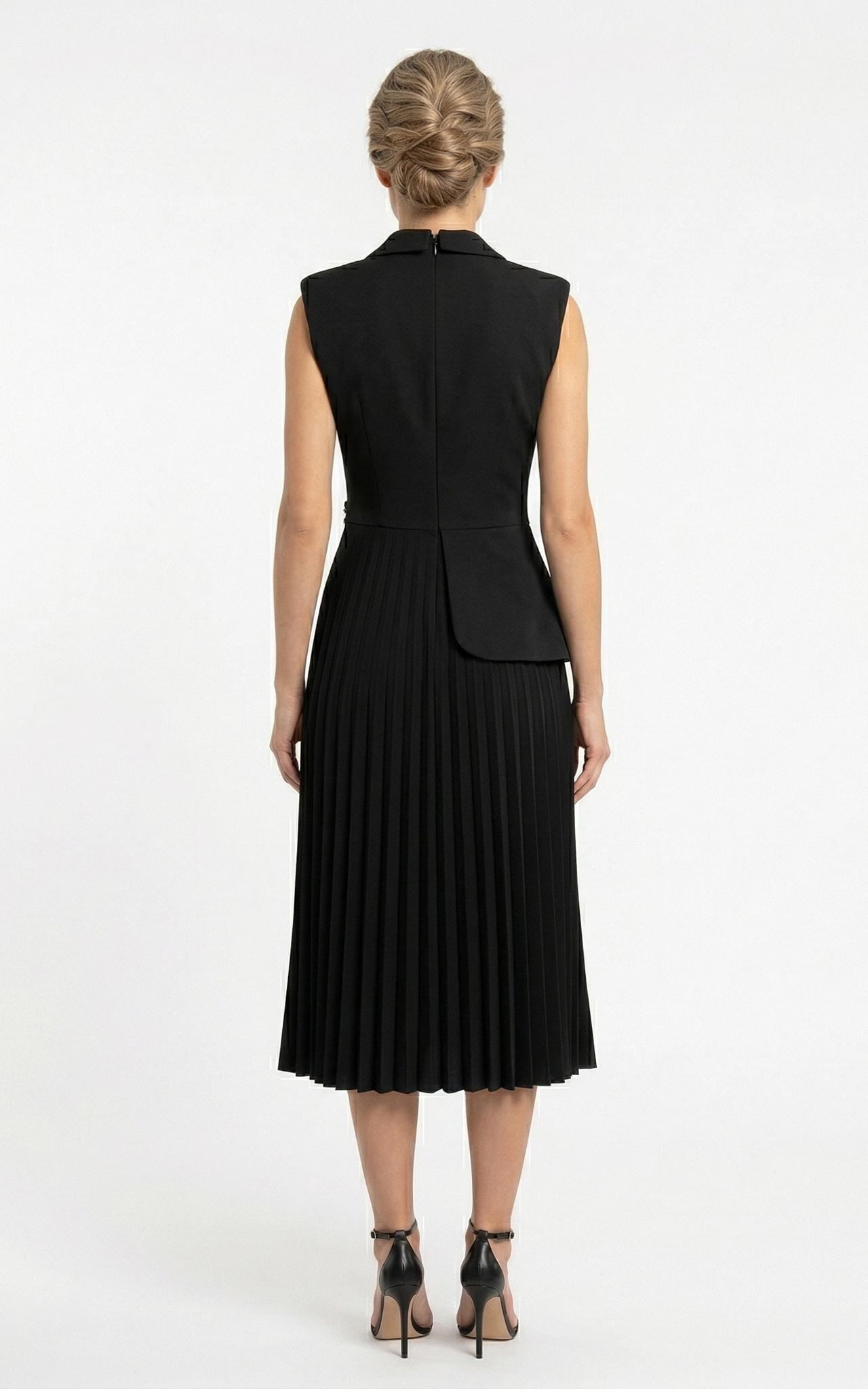 Rochie Gwenivere midi neagra [3]
