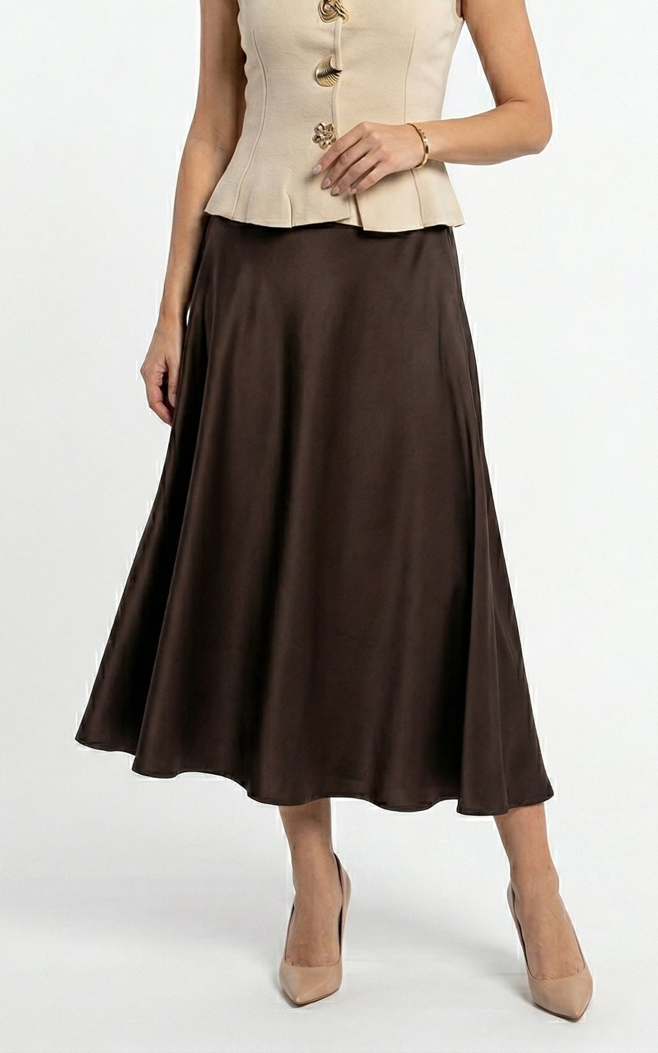 Fusta Gracen midi maro [1]