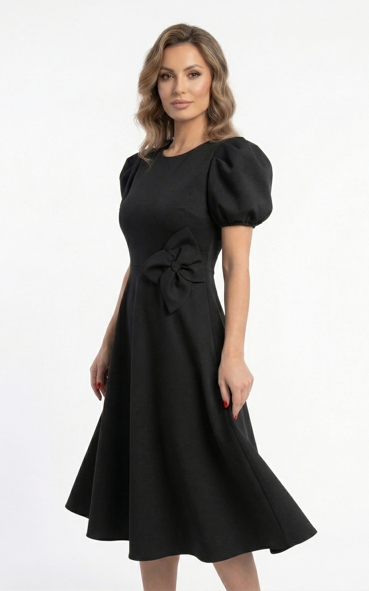Rochie Giannah midi neagra [2]