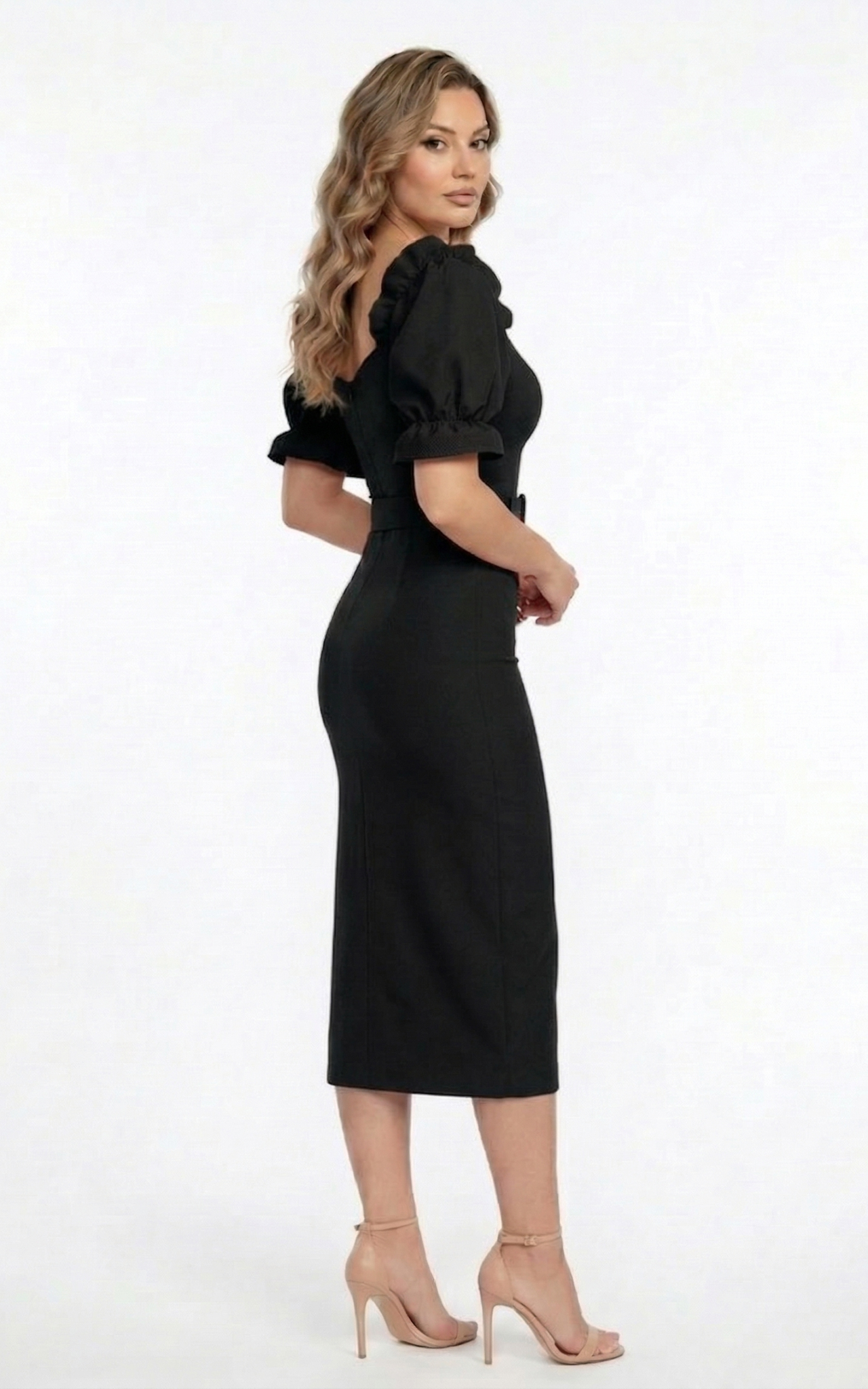 Rochie Griselda midi neagra [3]