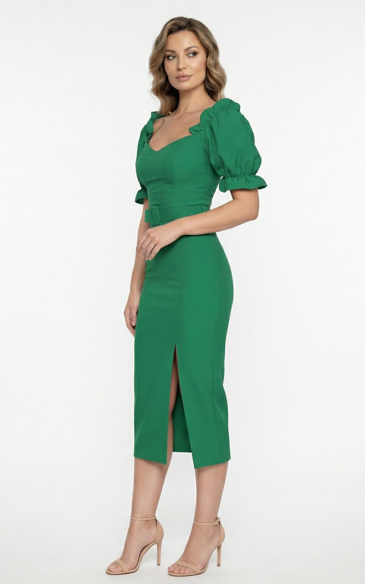 Rochie Griselda midi verde [2]