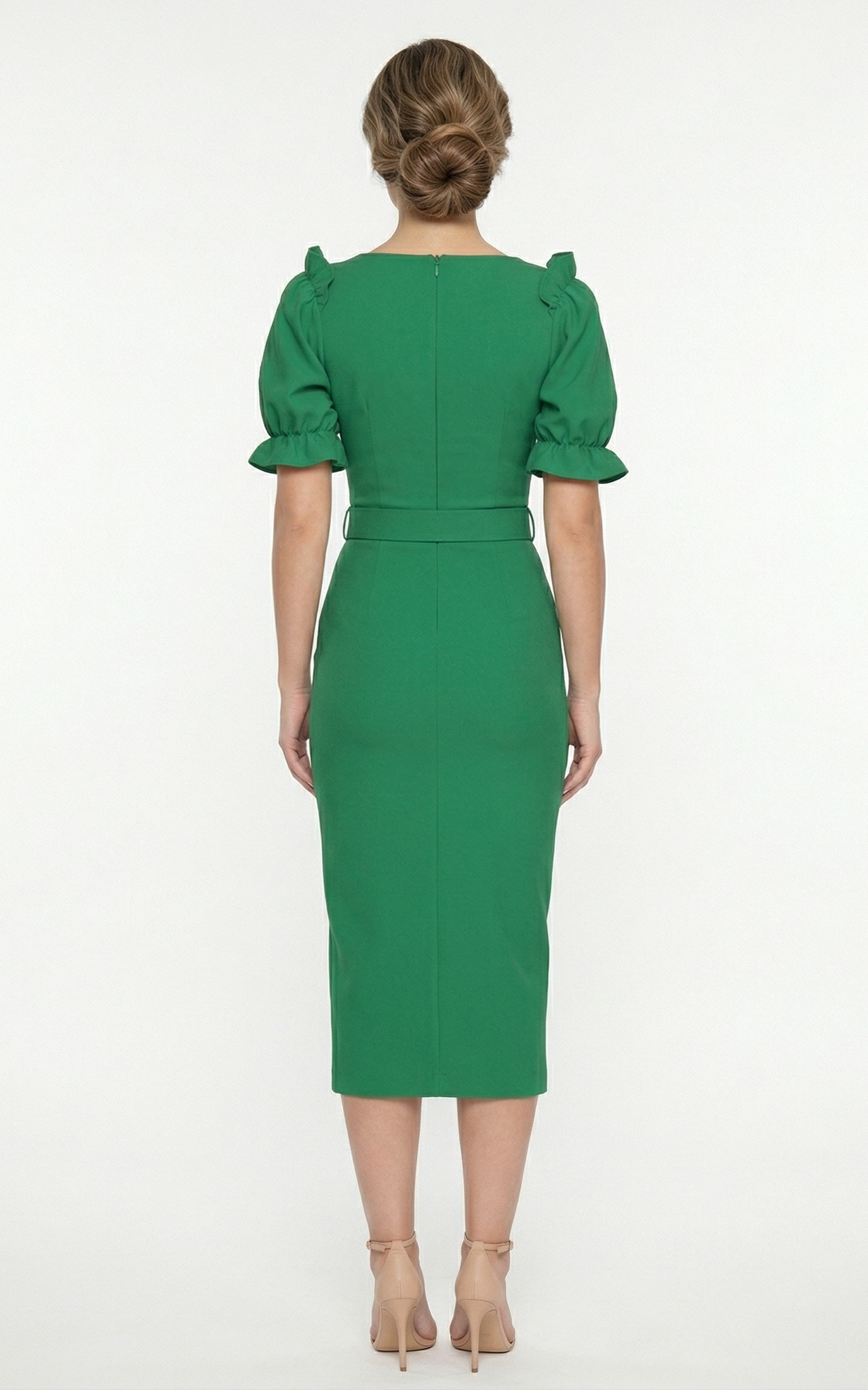 Rochie Griselda midi verde [3]