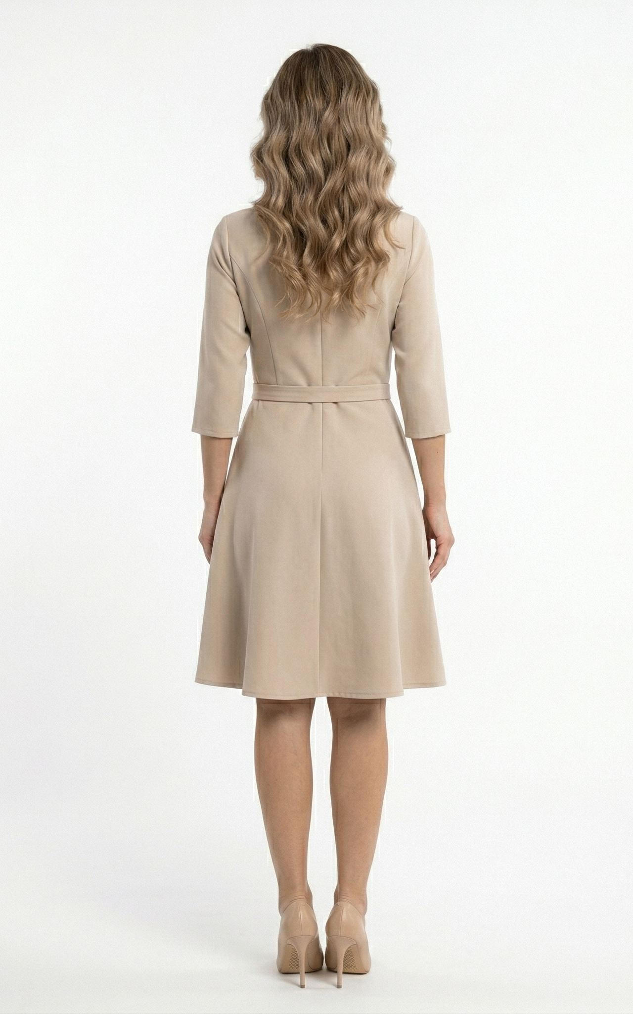 Rochie Galaxy scurta bej [4]