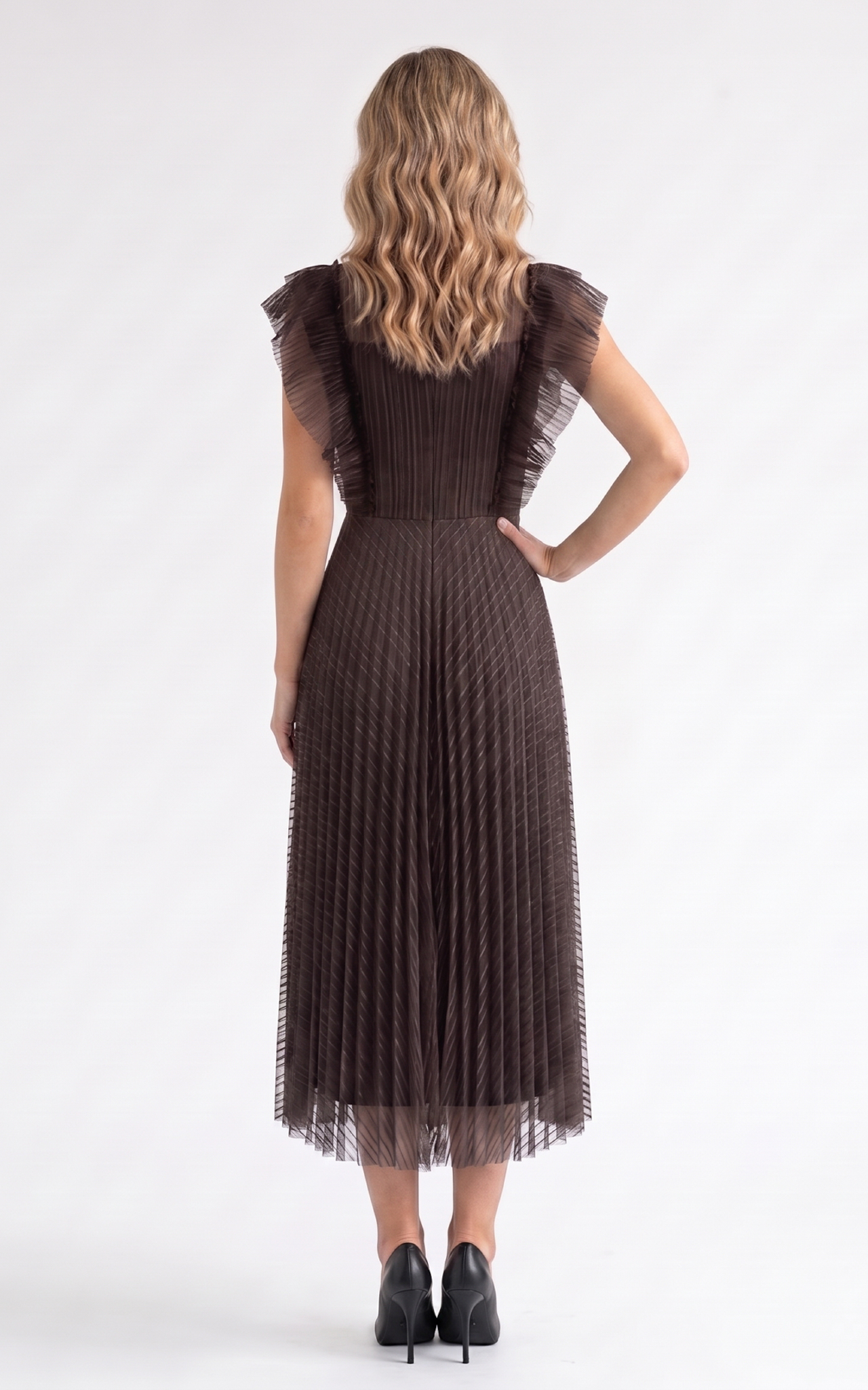 Rochie Gypsy midi maro [4]