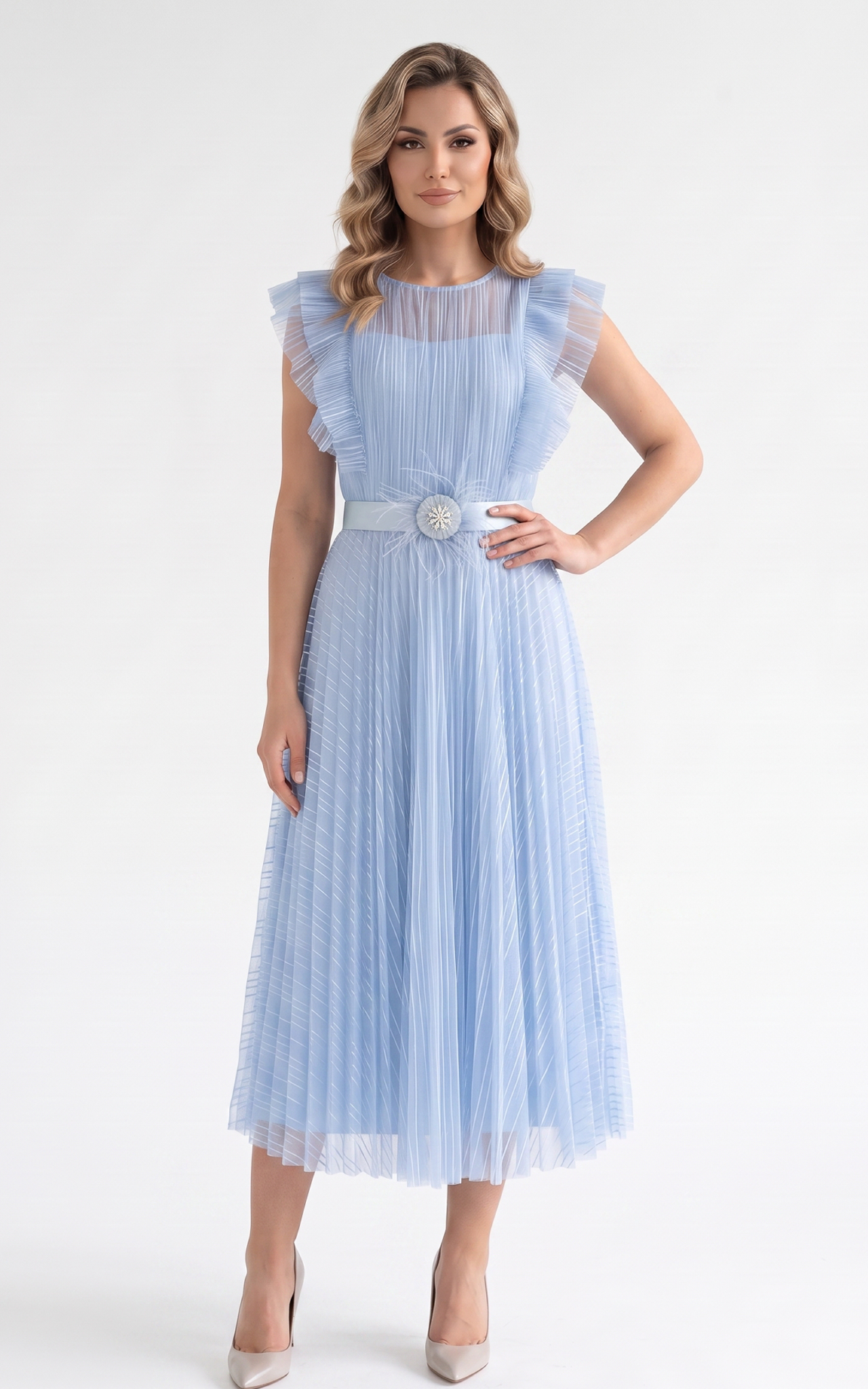 Rochie Gypsy midi bleu [3]