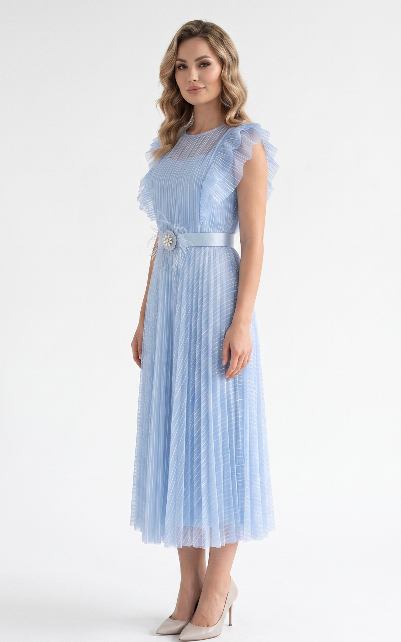 Rochie Gypsy midi bleu [4]