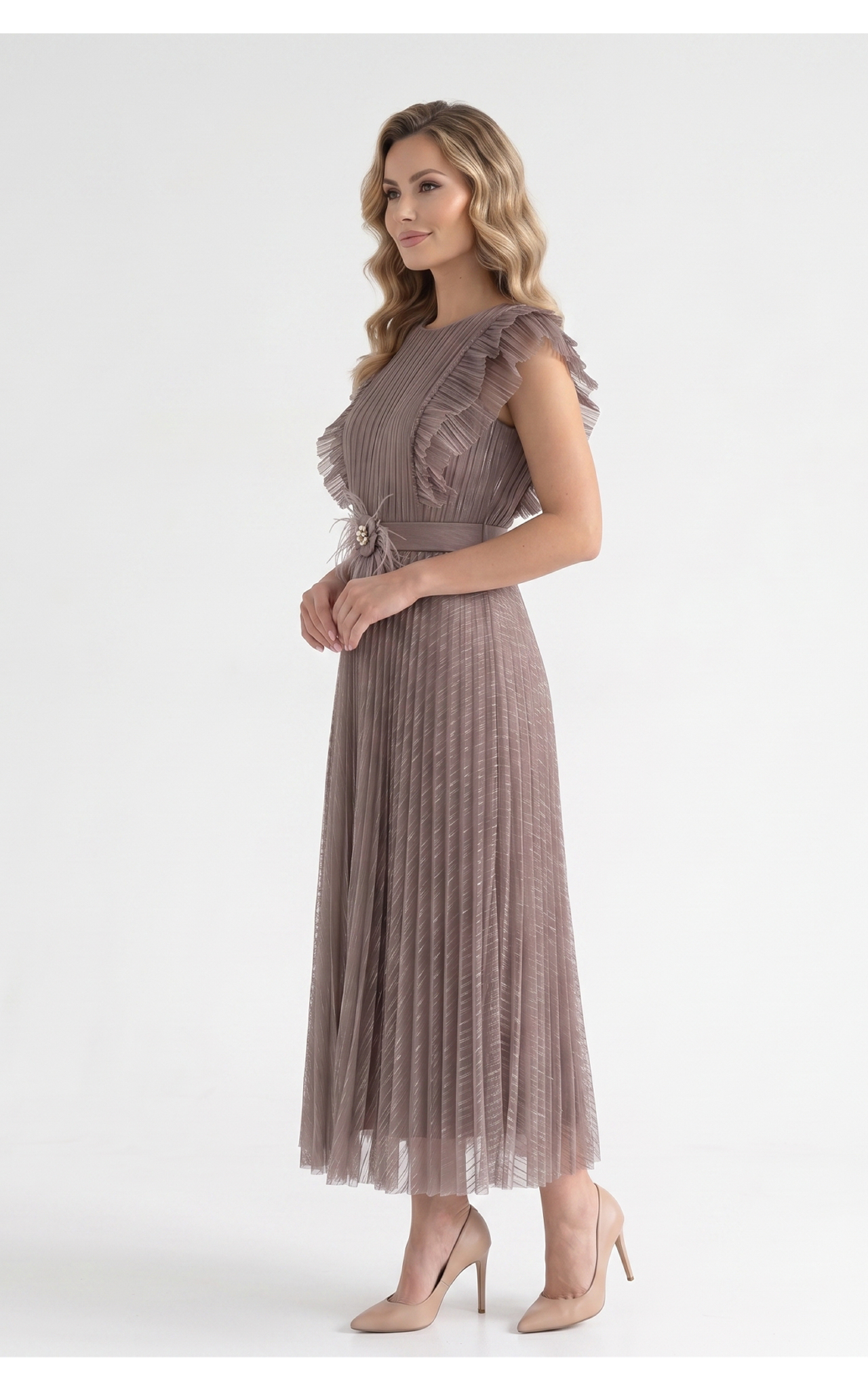 Rochie Gypsy midi mov-mocca [3]