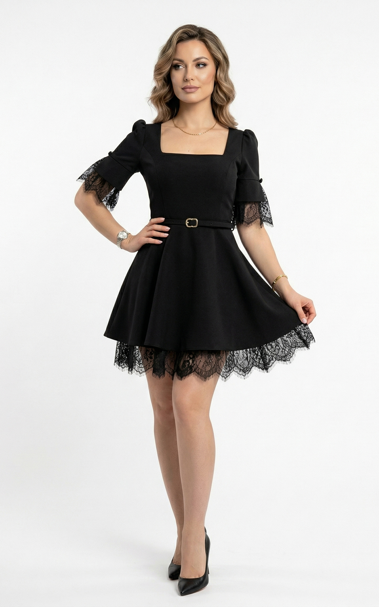Rochie Gretta scurta neagra [2]