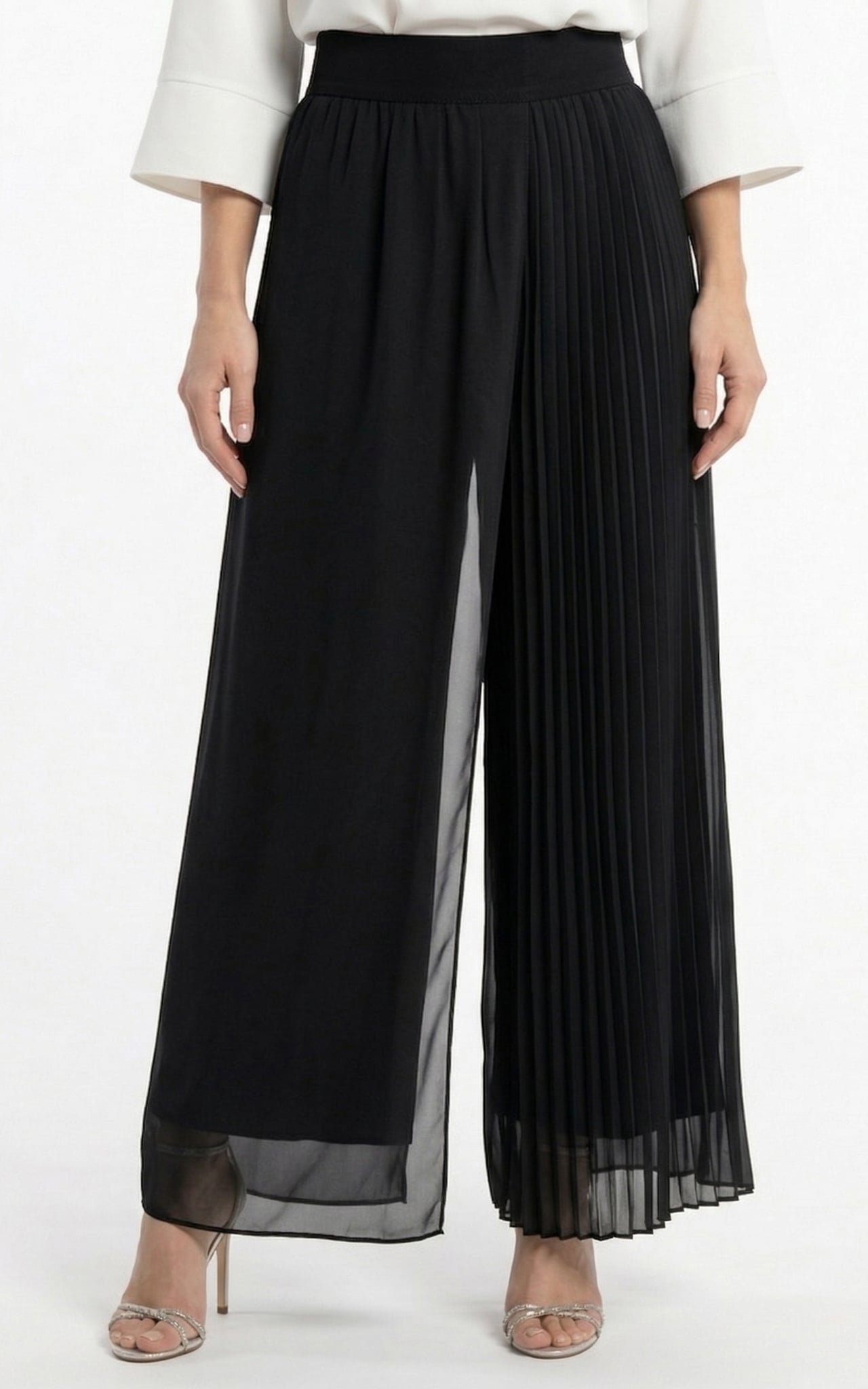 Femei - Fusta Pantalon Glenda lunga neagra