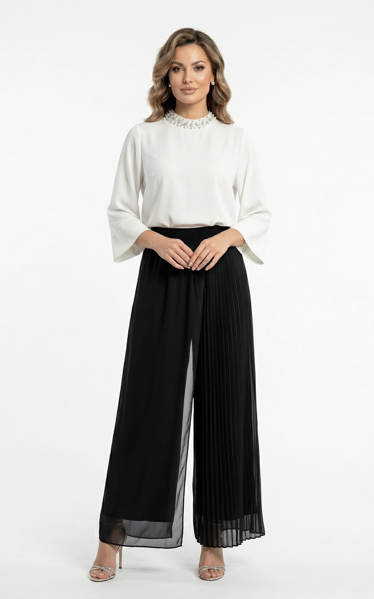 Fusta Pantalon Glenda lunga neagra [2]