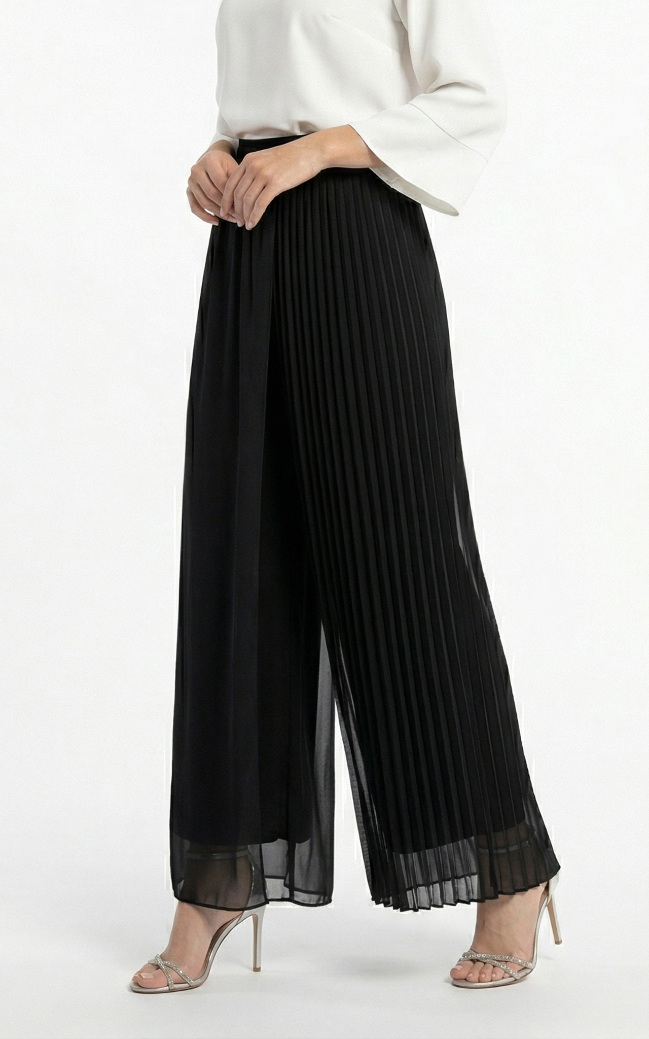 Fusta Pantalon Glenda lunga neagra [4]